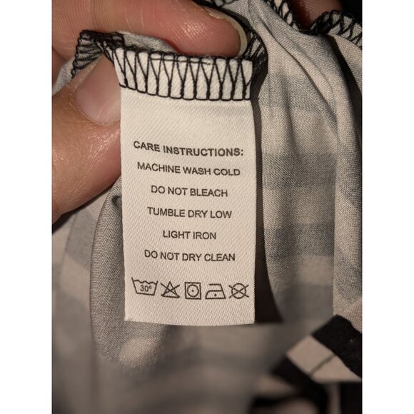 Womens XL Black & White Maxi Dress With Geometric Pattern - Picture 5 of 5